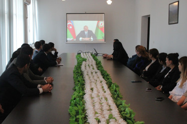 18 Oktyabr Müstəqilliyin Bərpası Günü münasibətilə tədbir keçirilib.