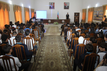 “Narkomaniyaya yox deyək” mövzusunda maarifləndirmə tədbiri keçirilib