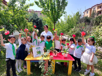 Xocavənd kənd uşaq bağçasında "Təbiəti birlikdə qoruyaq "adlı tədbir keçirilib.