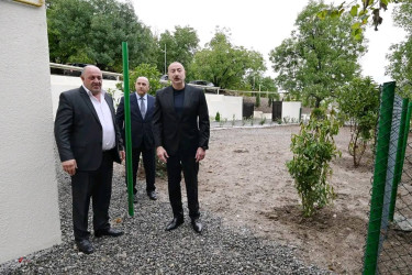 Azərbaycan Respublikasının Prezidenti İlham Əliyev sentyabrın 14-də Xocavənd rayonunun Qırmızı Bazar qəsəbəsində olub