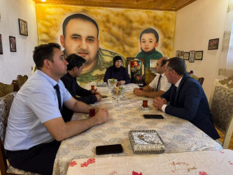Şəhid ailələrinin ziyarəti davam edir