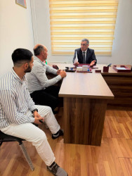 Xocavənd Rayon İcra Hakimiyyətinin başçısı Eyvaz Hüseynov növbəti vətəndaş qəbulu keçirib