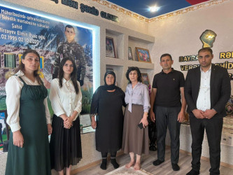 Xocavənd şəhərinə köçən şəhid ailələri ziyarət edilib