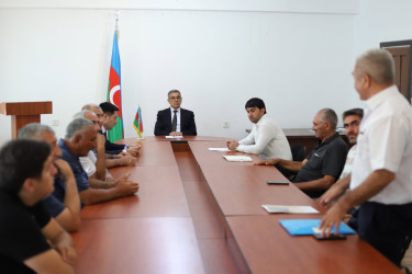 Xocavənd Rayon İcra Hakimiyyətinin başçısı Eyvaz Hüseynovun Bakı şəhəri Nərimanov rayonunda məskunlaşmış rayon sakinləri ilə növbəti səyyar qəbulu keçirilmişdir