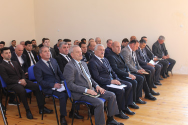 23 oktyabr 2025-ci il tarixdə Rayon İcra Hakimiyyətinin başçısı Eyvaz Hüseynovun 320 ailəlik Xocavənd qəsəbəsinin sakinləri ilə səyyar qəbul-görüşü keçirilib