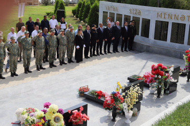 27 Sentyabr Anım Günü münasibətilə Şəhidlərin xatirəsi 1 dəqiqəlik sükutla yad edilib