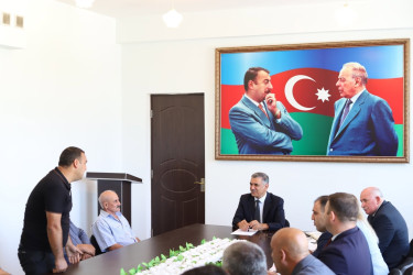 Xocavənd Rayon İcra Hakimiyyətinin başçısı Eyvaz Hüseynov növbəti vətəndaş qəbulu keçirib