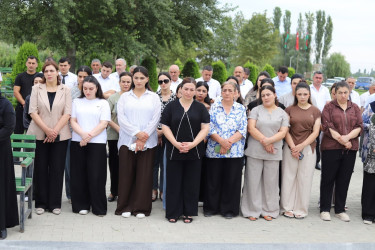 Şəhid Tağıyev Elzamin Eyvaz oğlunun xatirəsi anılıb