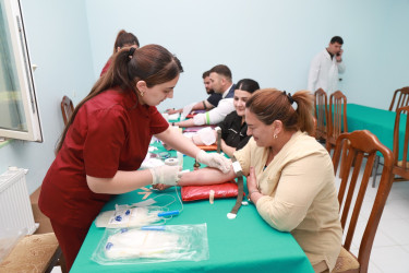 Xocavənd Rayon İcra Hakimiyyəti və Milli Hematologiya və Transfuziologiya Mərkəzinin birgə təşkilatçılığı ilə qanvermə aksiyası keçirilmişdir