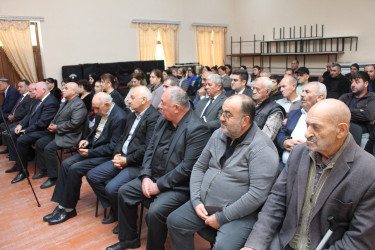 Xocavənd Rayon İcra Hakimiyyətinin başçısı Eyvaz Hüseynovun Ağcabədi rayonunda məskunlaşan rayon sakinləri ilə növbəti səyyar qəbulu keçirilmişdir