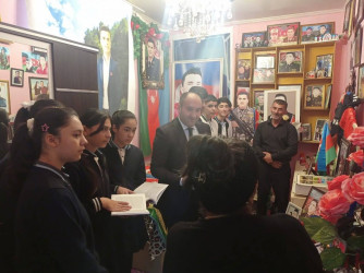 Şəhid ailələrinin ziyarəti davam edir
