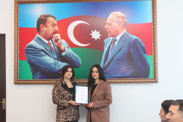 Növbəti könüllü qrupuna sertifikatlar təqdim olunub