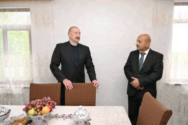 Azərbaycan Respublikasının Prezidenti İlham Əliyev sentyabrın 14-də Xocavənd rayonunun Sos kəndində olub