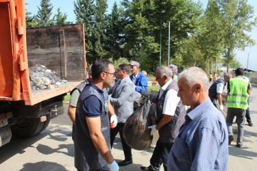 “Təmiz ölkəm” başlığı altında təmizlik aksiyası keçirilmişdir