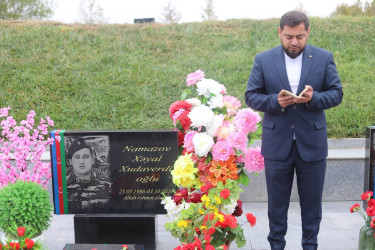Şəhid Namazov Xəyal Xudaverdi oğlunun anım günü qeyd edilib