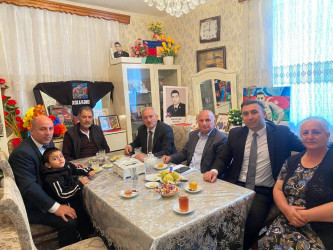 Xocavənd Rayon İcra Hakimiyyətinin əməkdaşları 27 Sentyabr Anım Günü münasibətilə şəhid ailələrini ziyarət ediblər