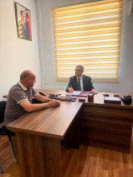 Xocavənd Rayon İcra Hakimiyyətinin başçısı Eyvaz Hüseynov növbəti vətəndaş qəbulu keçirib