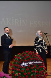 Xocavənd Rayon İcra Hakimiyyətinin başçısı Eyvaz Hüseynov "Zakirin essesi" filminin təqdimatında iştirak edib