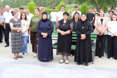 Şəhid Tağıyev Elzamin Eyvaz oğlunun xatirəsi anılıb