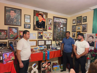 27 Sentyabr - Anım Günü ərəfəsində Şəhidlərin ailələri ziyarət edilir