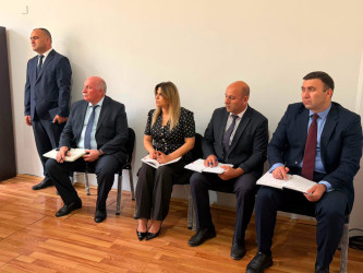 Xocavənd Rayon İcra Hakimiyyətinin başçısı Eyvaz Hüseynov növbəti vətəndaş qəbulu keçirib