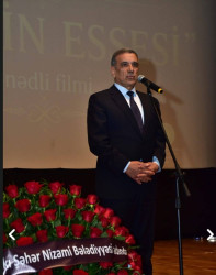 Xocavənd Rayon İcra Hakimiyyətinin başçısı Eyvaz Hüseynov "Zakirin essesi" filminin təqdimatında iştirak edib