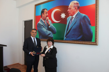 Xocavənd rayonunda "Heydər Əliyevin 100 illiyi (1923-2023)” Azərbaycan Respublikasının yubiley medalları təqdim edilib