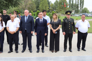 Şəhid Tağıyev Elzamin Eyvaz oğlunun xatirəsi anılıb