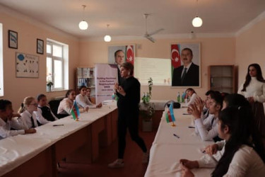 Gənc Qadınlar Sülh uğrunda" təşəbbüs qrupunun təşkilatçılığı ilə 7 regionda keçirilən "Sağlam yeniyetməlik" layihəsi çərçivəsində növbəti təlim olub.