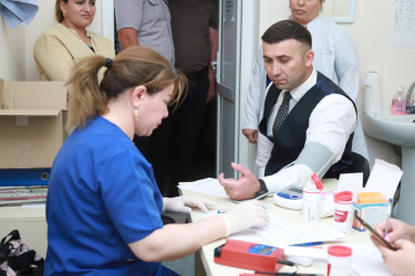 Xocavənd Rayon İcra Hakimiyyəti və Milli Hematologiya və Transfuziologiya Mərkəzinin birgə təşkilatçılığı ilə qanvermə aksiyası keçirilmişdir