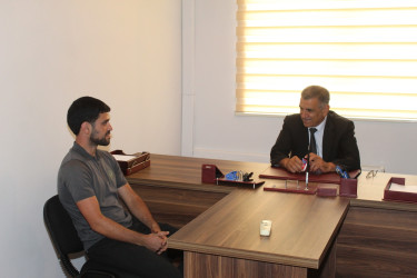 Xocavənd Rayon İcra Hakimiyyətinin başçısı Eyvaz Hüseynov vətəndaş qəbulu keçirib.