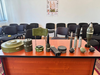 Xocavənd rayonunda partlayıcı sursatların təhlükəsinə dair maarifləndirici görüş keçirilib