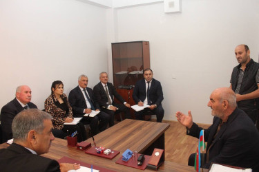 Xocavənd Rayon İcra Hakimiyyətinin başçısı Eyvaz Hüseynov vətəndaş qəbulu keçirib
