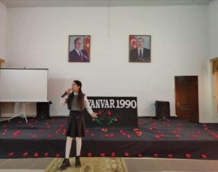 Qarabağ Regional Mədəniyyət İdarəsi Xocavənd rayon Mədəniyyət evində 20 Yanvar faciəsinin 34-cü ildönümü ilə əlaqədar "20 Yanvar - Azadlığa gedən yol" adlı tədbir keçirilib.