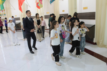Uşaqların Beyləqan rayonunda yerləşən Bayraq Muzeyinə və Gənclər Mərkəzinə ekskursiyası təşkil edilmişdir