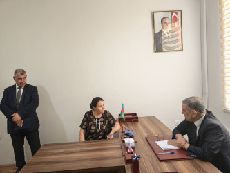 Xocavənd Rayon İcra Hakimiyyətinin Başçısı Eyvaz Hüseynov növbəti vətəndaş qəbulu keçirib