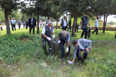 “Təmiz ölkəm” başlığı altında təmizlik aksiyası keçirilmişdir