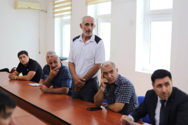 Xocavənd Rayon İcra Hakimiyyətinin başçısı Eyvaz Hüseynovun Bakı şəhəri Nərimanov rayonunda məskunlaşmış rayon sakinləri ilə növbəti səyyar qəbulu keçirilmişdir