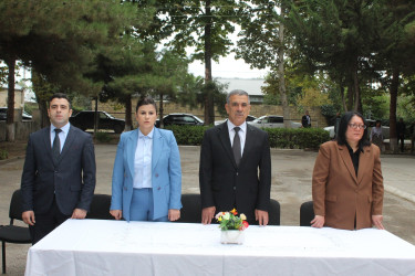 Xocavənd Rayon İcra Hakimiyyətinin başçısı Eyvaz Hüseynov Bilik Günü münasibətilə keçirilən tədbirdə iştirak edib