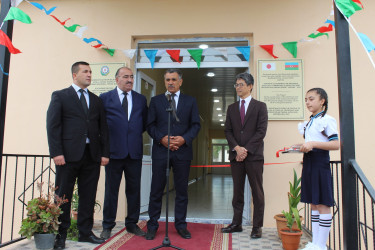 “Ot Kökləri və İnsan Təhlükəsizliyi Qrant Yardımı Proqramı” çərçivəsində icra olunan “Xocavənd rayonunun Yeni Xocavənd qəsəbə məktəbinin təmiri və əlavə məktəb binasının inşası” layihəsinin təqdimat mərasimi keçirilib