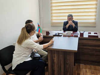 Xocavənd Rayon İcra Hakimiyyətinin Başçısı Eyvaz Hüseynov növbəti vətəndaş qəbulu keçirib