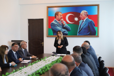“Nüvə və digər kütləvi qırğın silahının mümkün tətbiqi ilə əlaqədar yarana biləcək təhlükənin qarşısının alınması məqsədilə əhalinin mühafizəsi, habelə profilaktika və təhlükəsizlik tədbirlərinin həyata keçirilməsi” mövzusunda maarifləndirici tədbir keçirilib