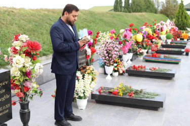 Vətən Müharibəsində qəhrəmancasına şəhid olmuş Şəhid Mirzəyev Elmin Əvəz oğlunun anım günü qeyd edilib