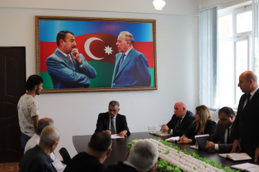 Xocavənd Rayon İcra Hakimiyyətinin başçısı Eyvaz Hüseynov növbəti vətəndaş qəbulu keçirib