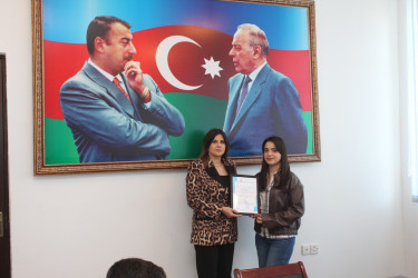 Növbəti könüllü qrupuna sertifikatlar təqdim olunub