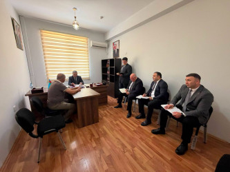 Xocavənd Rayon İcra Hakimiyyətinin başçısı Eyvaz Hüseynov növbəti vətəndaş qəbulu keçirib