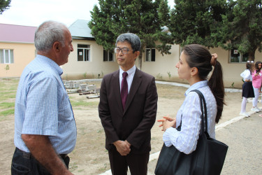 “Ot Kökləri və İnsan Təhlükəsizliyi Qrant Yardımı Proqramı” çərçivəsində icra olunan “Xocavənd rayonunun Yeni Xocavənd qəsəbə məktəbinin təmiri və əlavə məktəb binasının inşası” layihəsinin təqdimat mərasimi keçirilib