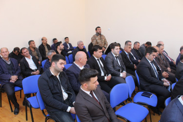 23 oktyabr 2025-ci il tarixdə Rayon İcra Hakimiyyətinin başçısı Eyvaz Hüseynovun 320 ailəlik Xocavənd qəsəbəsinin sakinləri ilə səyyar qəbul-görüşü keçirilib