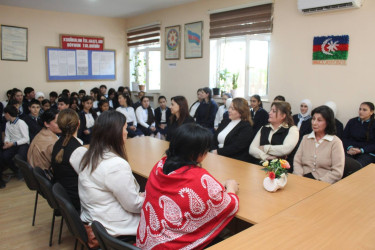 "Vətən müharibəsi qəhrəmanları ilə bir gün" adlı vətənpərvərlik mövzusunda tədbir keçirilmişdir