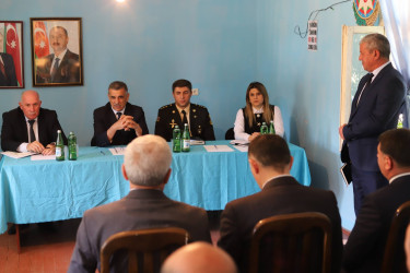 Yeni Xocavənd qəsəbəsində məskunlaşan rayon sakinləri ilə növbəti səyyar qəbul keçirilmişdir